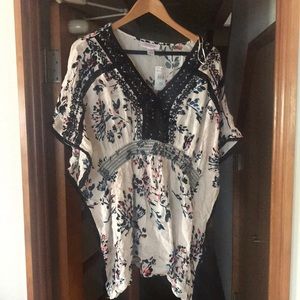 Boho maternity shirt